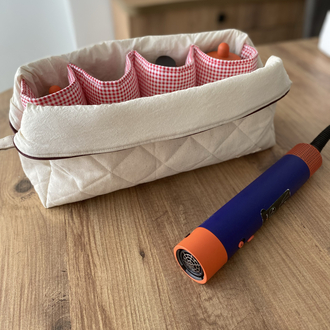 Krem kanvas / Dyson Airwrap seyahat çantası