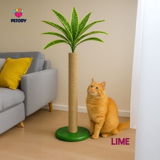 Lime - Petody Doğal Ahşap Kedi Tırmalama Ağacı