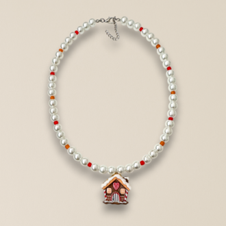 Cam incili Home Charm Kolye 