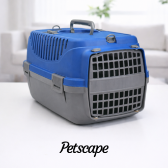 Petscape Kedi Köpek Taşıma Çantası Sert Plastik Havalandırmalı Puset