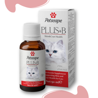 Plus B Kedi Tüy Vitamini Biotin Çinko Destekli Tüy Dökülmesini Azaltan Damla 50ml