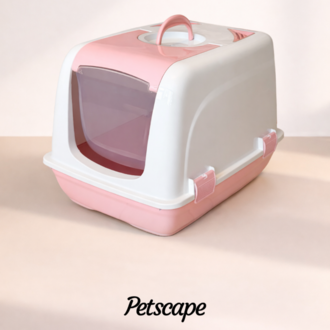 Petscape Kapaklı Kapalı Kedi Tuvaleti Koku Kontrollü Kedi Kumu Kabı