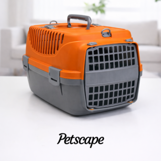 Petscape Kedi Köpek Taşıma Çantası Sert Plastik Havalandırmalı Puset