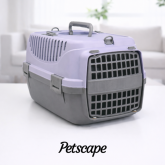 Petscape Kedi Köpek Taşıma Çantası Sert Plastik Havalandırmalı Puset