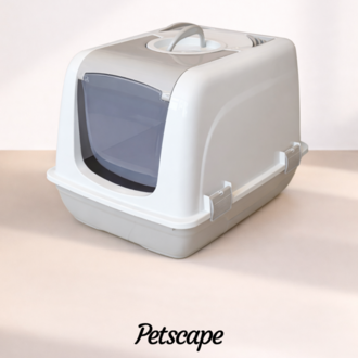 Petscape Kapaklı Kapalı Kedi Tuvaleti Koku Kontrollü Kedi Kumu Kabı