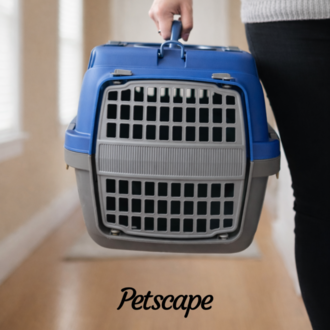 Petscape Kedi Köpek Taşıma Çantası Sert Plastik Havalandırmalı Puset