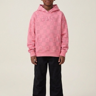 Pink Panther Pembe Desenli Çocuk Oversize Hoodie