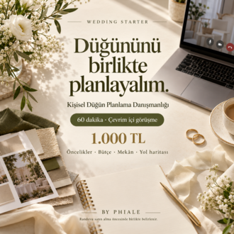 Wedding Starter – 1 Saatlik Kişisel Düğün Planlama Danışmanlığı