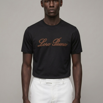 Loro Piana interlok pamuklu kumaş   T-shirt