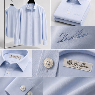 Loro Piana gabardin  pamuk Gömlek 