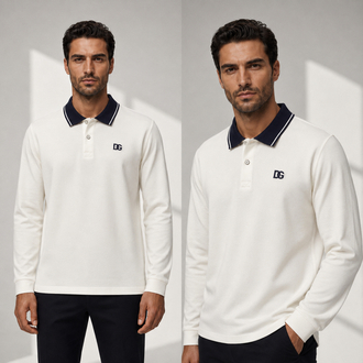 Dolce Gabbana Uzun kol Polo Yaka Sweatshirt ( İthal )
