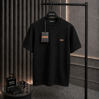 Zegna interlok pamuklu kumaş   T-shirt