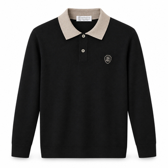 Brunello Cucinelli  rayon Polo Yaka Triko ( İthal )