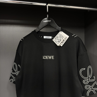 Loewe interlok pamuklu kumaş T-shirt ( -7001 )