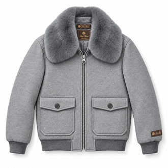 Loro Piana kaşmir / Yün Jacket ( Gri )