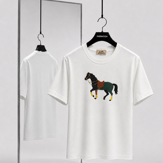 Hermes ince kırışmaz kumaş    T-shirt ( İthal )