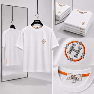 Hermes ince kırışmaz kumaş    T-shirt ( İthal )