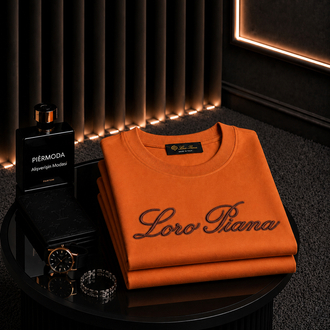 Loro Piana interlok pamuklu kumaş T-shirt