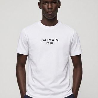 Balmain interlok pamuklu kumaş   T-shirt