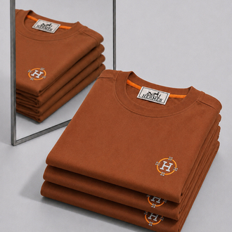 Hermes ince kırışmaz kumaş    T-shirt ( İthal )