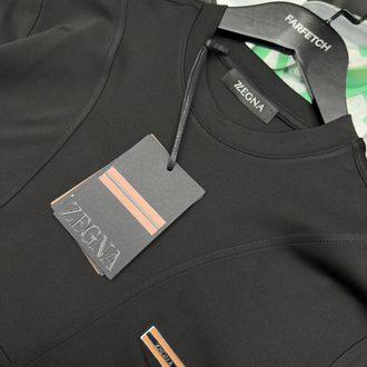 Zegna interlok pamuklu kumaş   T-shirt