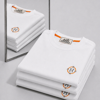 Hermes ince kırışmaz kumaş    T-shirt ( İthal )