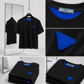 Prada ince kırışmaz kumaş    T-shirt ( İthal )