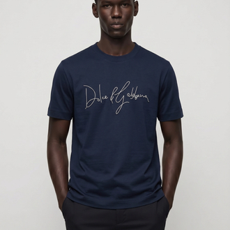 Dolce Gabbana  interlok pamuklu kumaş   T-shirt