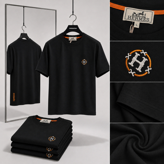 Hermes ince kırışmaz kumaş    T-shirt ( İthal )