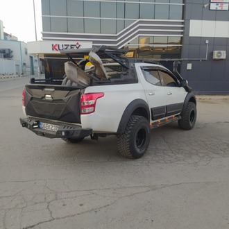 Fiat Fullback Uyumlu Lazer Kesim Çelik Yan Basamak