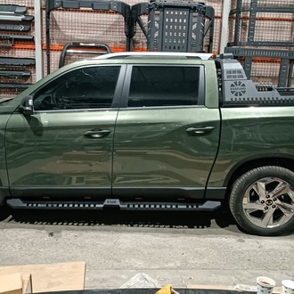 SsangYong Grand Musso Uyumlu Lazer Kesim Ledli Yan Basamak Düz Model