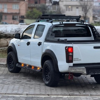 Isuzu Dmax Uyumlu Lazer Kesim Çelik Yan Basamak Düz Model