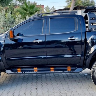 2012- Ford Ranger Uyumlu Lazer Kesim Yan Çelik Basamak Düz Model