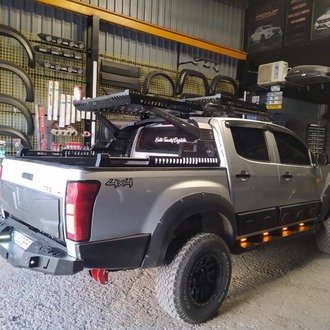 Isuzu Dmax Uyumlu Lazer Kesim Çelik Yan Basamak Düz Model