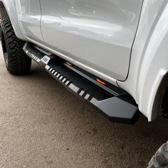 2012 Öncesi Ford Ranger Uyumlu Lazer Kesim Yan Çelik Basamak Kareli Model 
