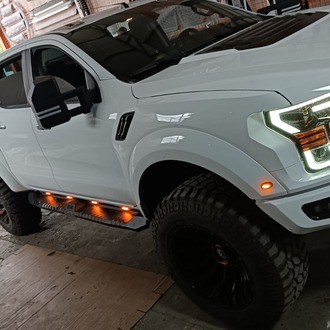 2012 Öncesi Ford Ranger Uyumlu Lazer Kesim Yan Çelik Basamak Kareli Model 
