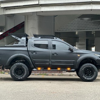 Mitsubişhi L200 Uyumlu Lazer Kesim Çelik Basamak
