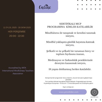 Mindfulness ve Şefkat Programı 17. Dönem