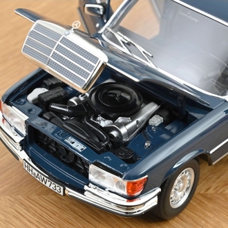 1:18 NOREV 1979 MERCEDES BENZ 350 SEL W116 HANSA BLUE