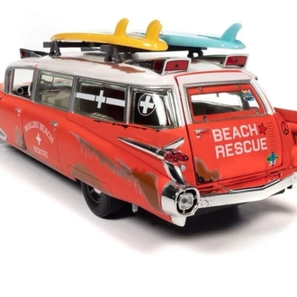 Auto World 1959 Cadillac Eldorado Ambulance Surf Shark 1:18