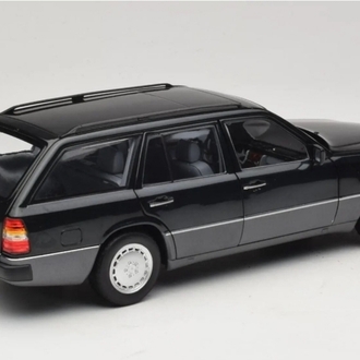 1:18 NOREV 1990 MERCEDES BENZ 300D T MODEL BLUE-BLACK