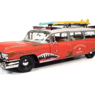 Auto World 1959 Cadillac Eldorado Ambulance Surf Shark 1:18