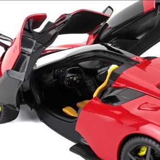 1/18 BURAGO - FERRARI F80 2024 - BLACK WHEELS...