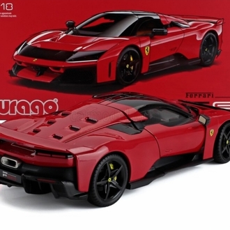 1/18 BURAGO - FERRARI F80 2024 - BLACK WHEELS...