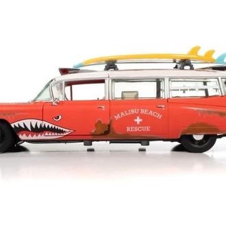 Auto World 1959 Cadillac Eldorado Ambulance Surf Shark 1:18