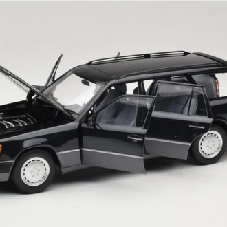 1:18 NOREV 1990 MERCEDES BENZ 300D T MODEL BLUE-BLACK