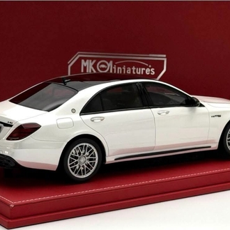 Mercedes-Benz S63 AMG W222 White -
MK Miniatures CASELI & 30 / 20 LİMİTLİ