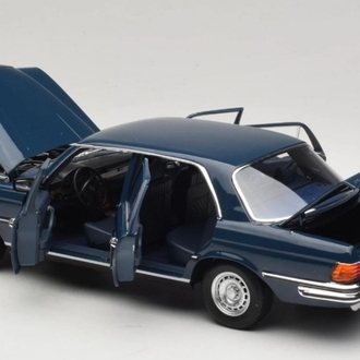 1:18 NOREV 1979 MERCEDES BENZ 350 SEL W116 HANSA BLUE