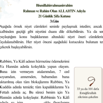 NİYET VE ŞÜKÜR ÇALIŞMA KİTABI (Ücretsiz Kargo)