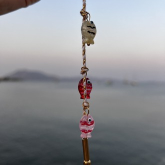 Cam Balık Boncuklu Halhal